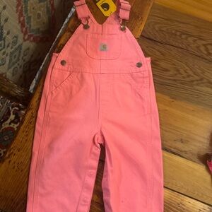 Carhartt Kids Bright Pink Overalls